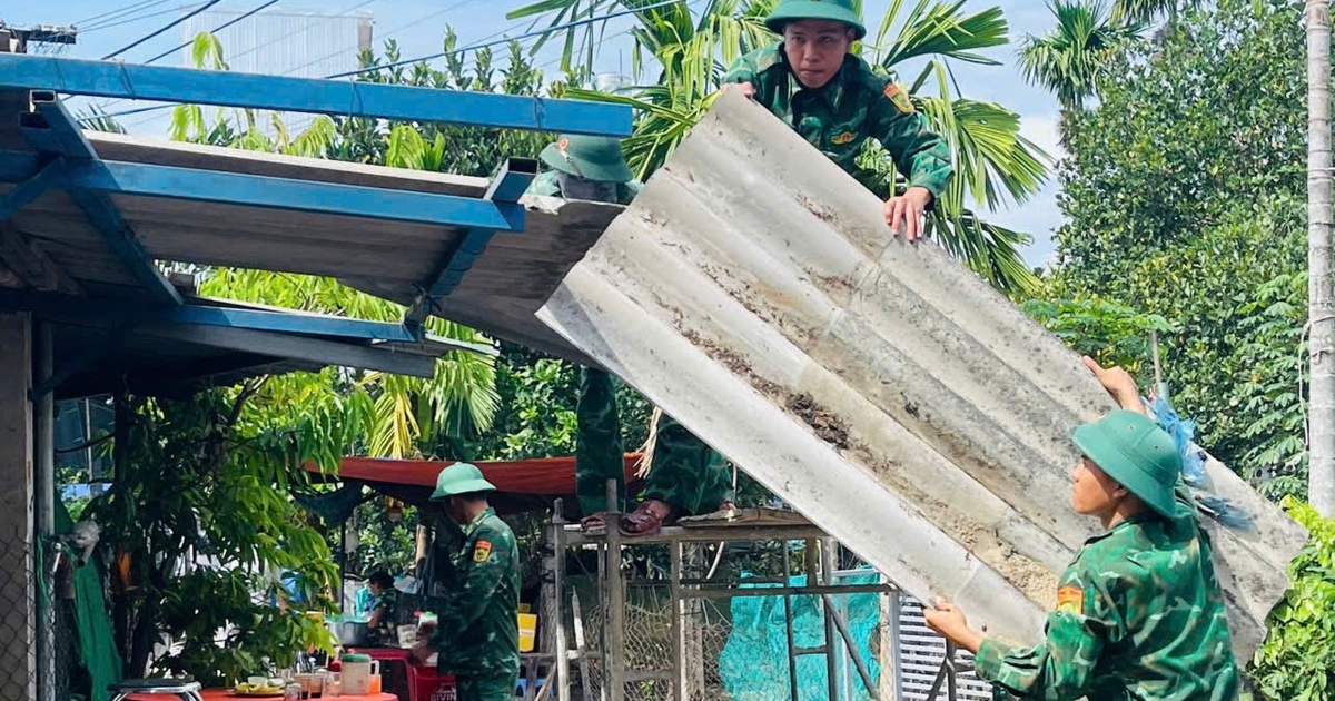 Người lính góp ngày công, bệnh binh có mái nhà mới
