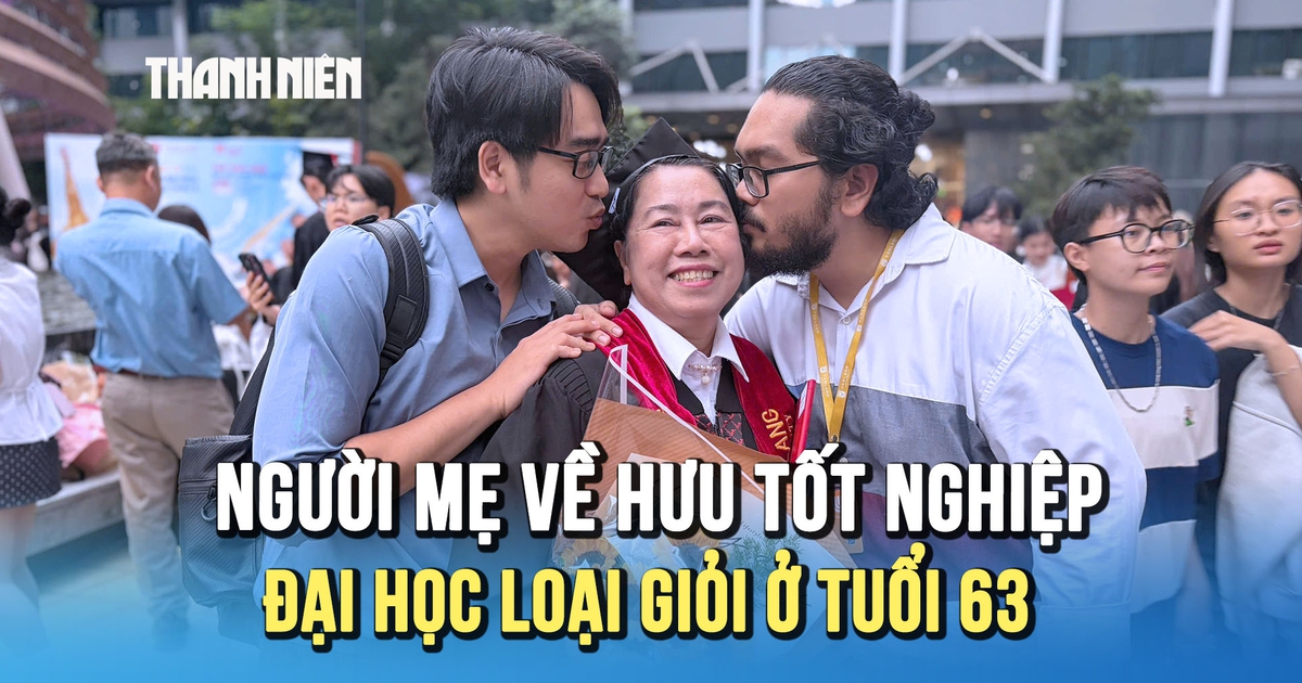 Tốt nghiệp loại giỏi ở tuổi 63: Hành trình học tập không ngừng của người mẹ về hưu