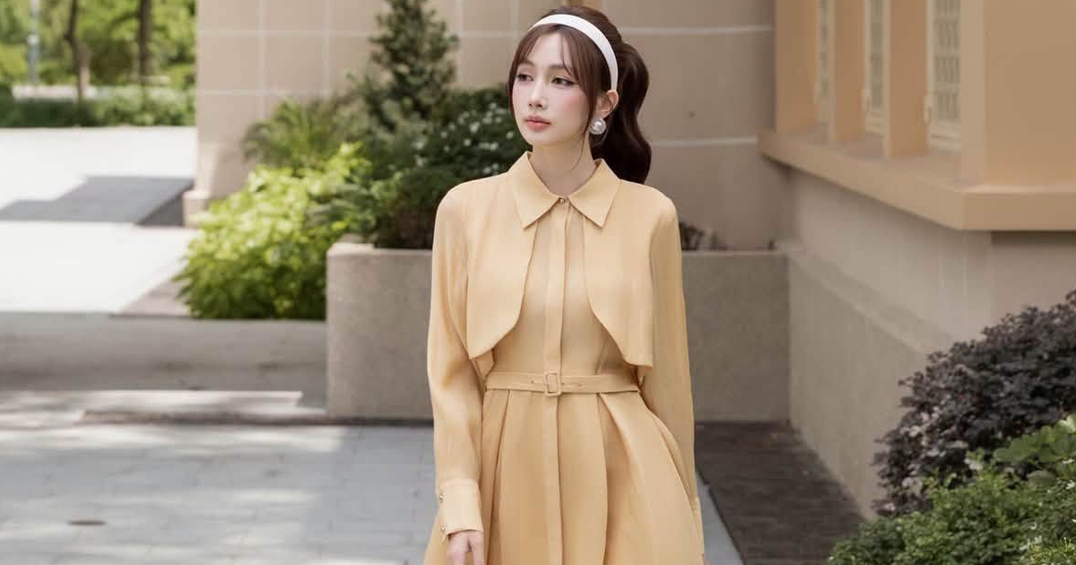 Váy sơ mi cổ đức 'tái sinh' vẻ ngoài thanh lịch, chuyên nghiệp