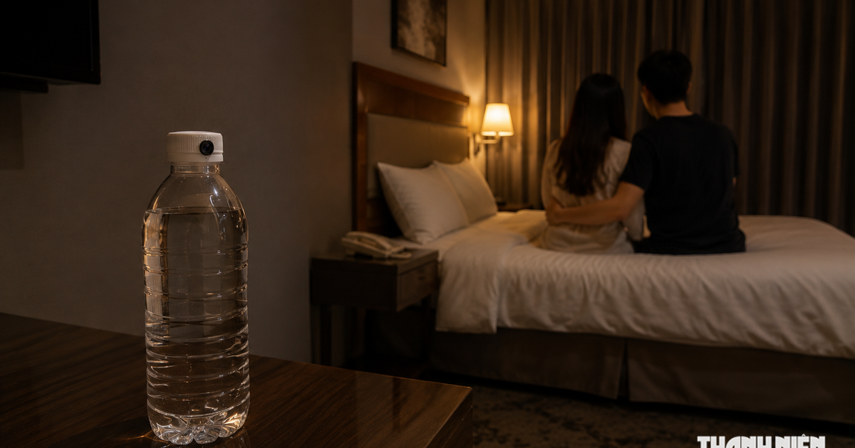 Cảnh giác camera ngụy trang thành hộp giấy, chai nước suối