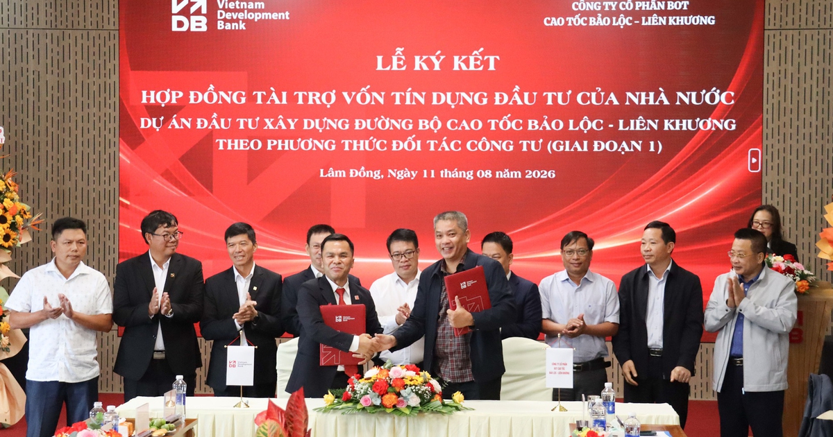 Ký hợp đồng tín dụng 8.000 tỉ đồng cho cao tốc Bảo Lộc - Liên Khương