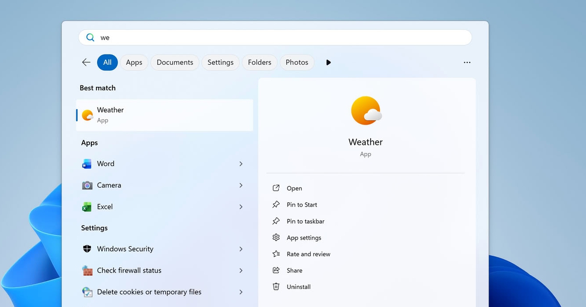 Phát hiện ứng dụng thời tiết trên Windows 11 'ngốn' RAM