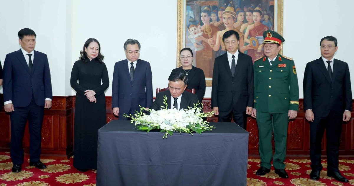 Thường trực Ban Bí thư Trần Cẩm Tú sẽ dự Lễ truy điệu Chủ tịch Quốc hội Lào