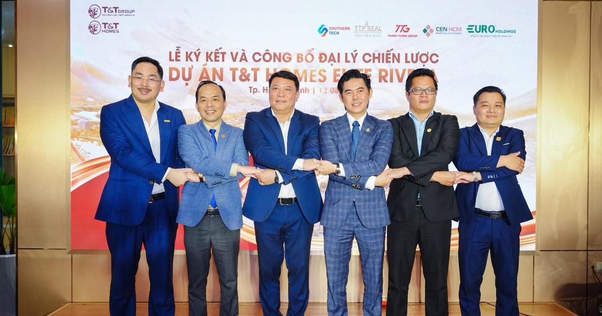 T&T Homes công bố 5 đại lý chiến lược, chuẩn bị mở bán T&T Homes Elite Rivera
