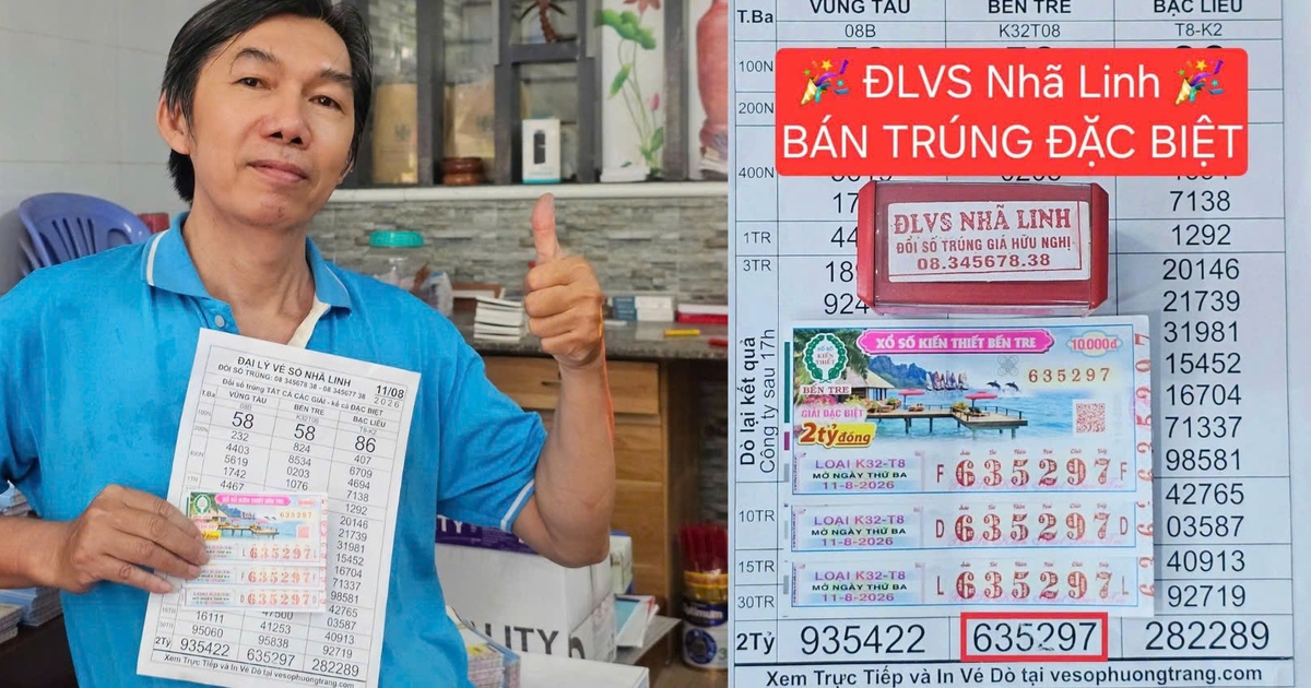 Vợ chồng ở TP.HCM trúng độc đắc 6 tỉ xổ số miền Nam, đưa con giữ tiền