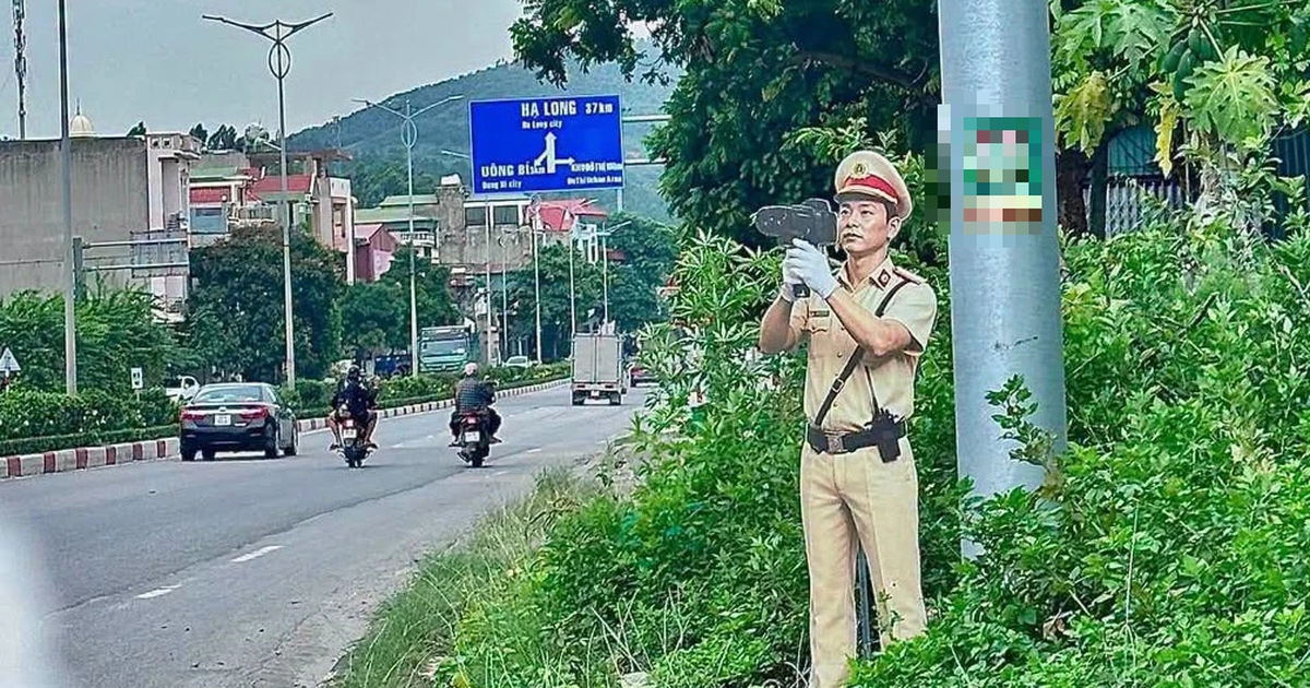 Quảng Ninh đặt mô hình chiến sĩ CSGT bên đường, vi phạm tốc độ giảm trên 43%