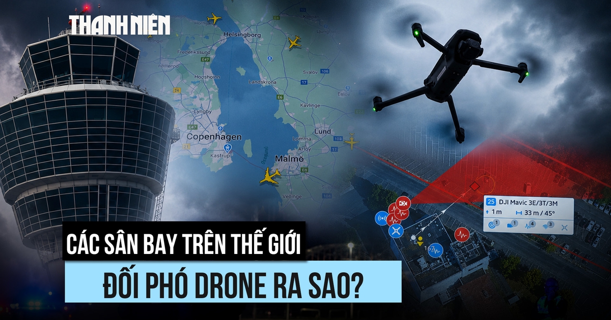Các sân bay trên thế giới đối phó với drone ra sao?