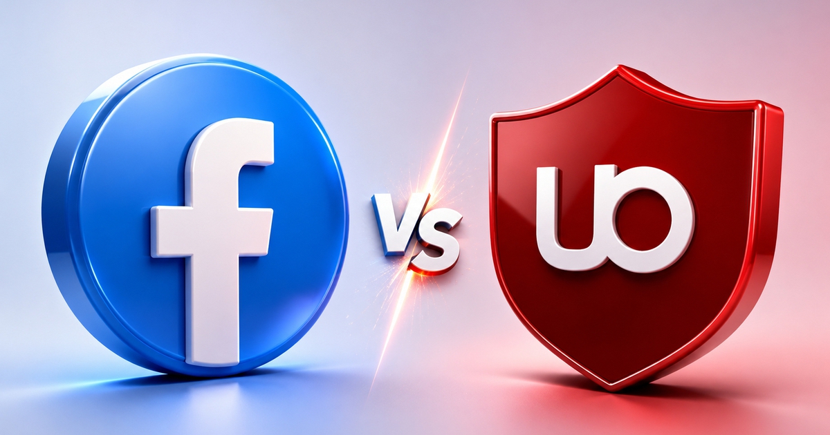 uBlock Origin tuyên bố 'đầu hàng' trước quảng cáo của Facebook