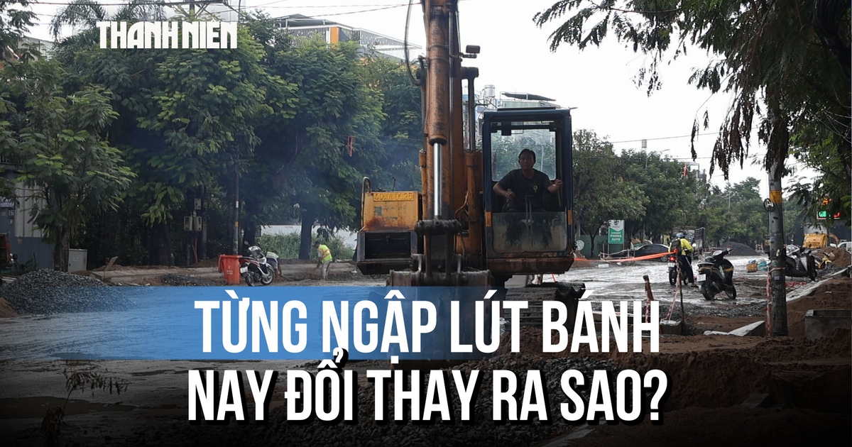 Từng 'ngập nửa thân xe' mỗi mùa mưa, đường Đặng Thùy Trâm giờ thế nào sau nhiều tháng thi công?