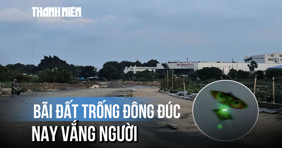 Hiện trạng bãi đất trống thả diều gần sân bay Tân Sơn Nhất