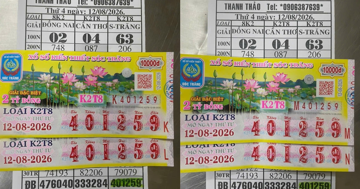 2 người trúng độc đắc 4 tỉ xổ số miền Nam, tặng người bán 55 triệu đồng