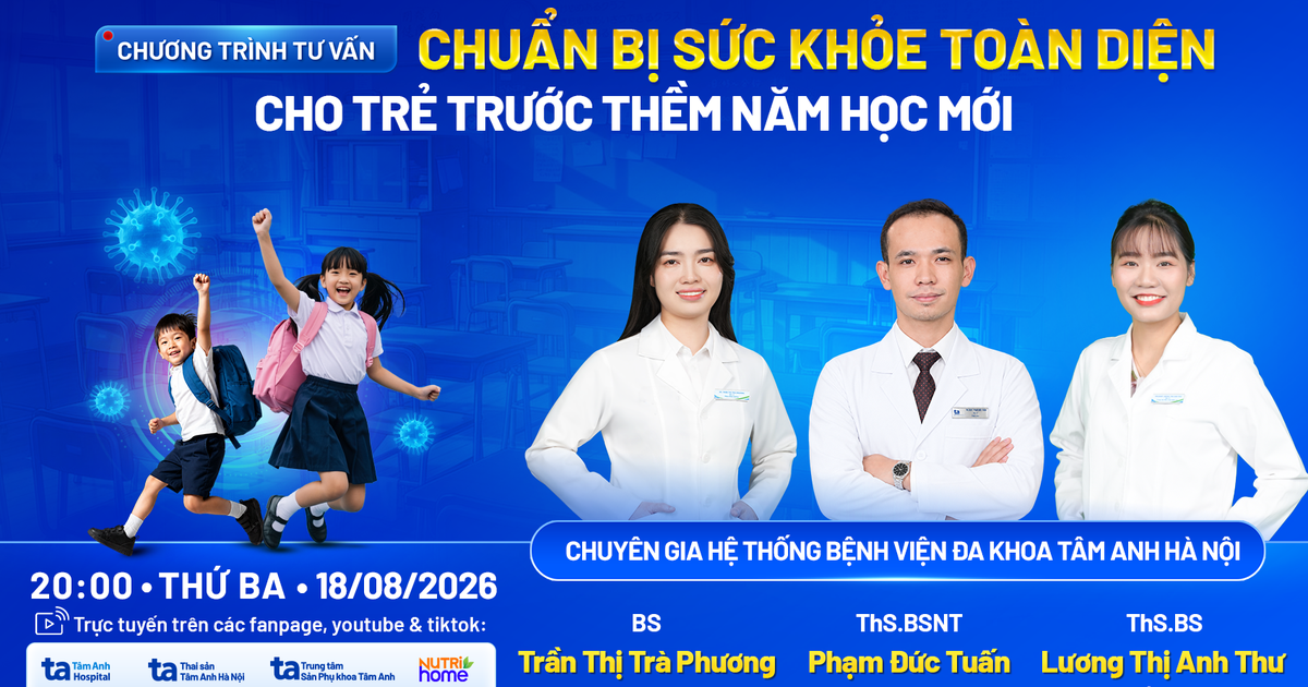 Chuẩn bị sức khỏe toàn diện cho trẻ trước thềm năm học mới