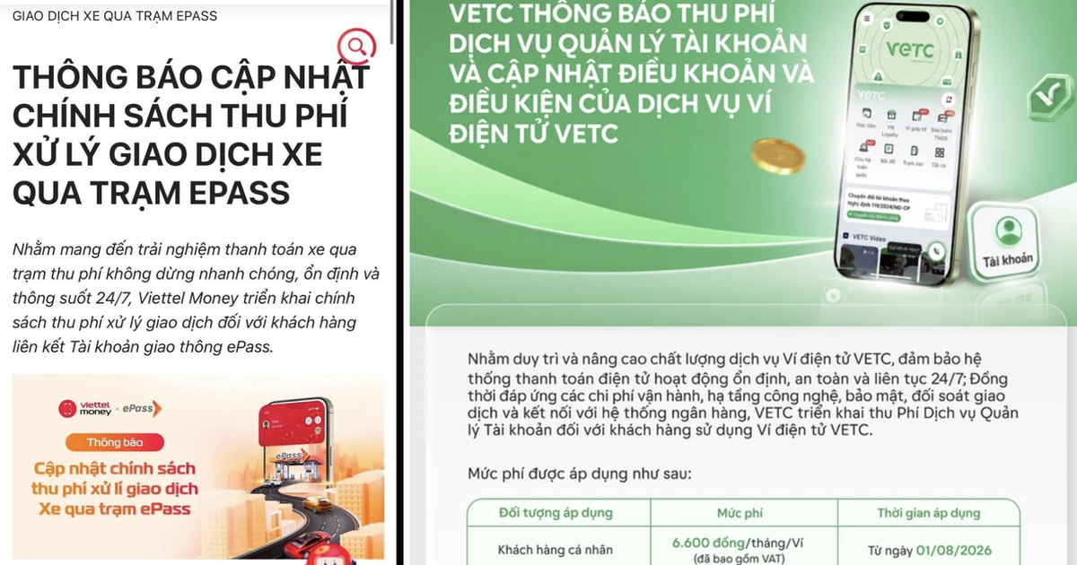 VETC, ePass bất ngờ thu phí xử lý giao dịch, nhiều chủ xe phản đối
