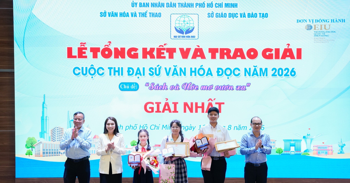 TP.HCM công bố 3 Đại sứ Văn hóa đọc năm 2026