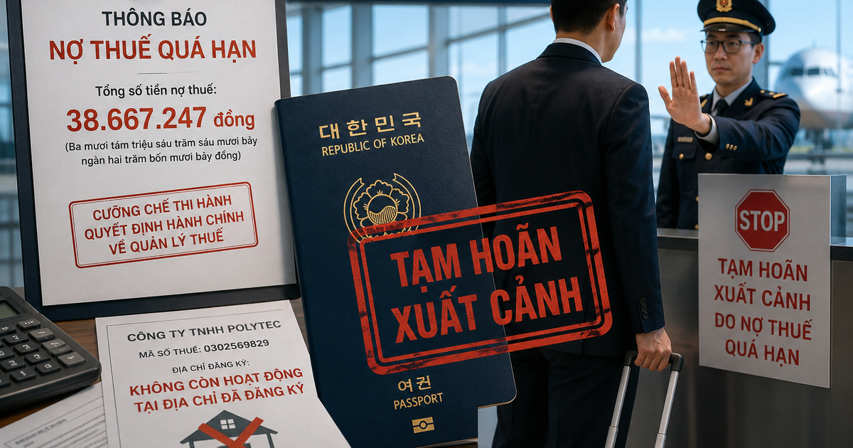 Doanh nghiệp nợ thuế bỏ địa chỉ, tổng giám đốc nước ngoài bị hoãn xuất cảnh