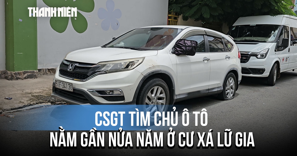 CSGT tìm chủ ô tô nằm gần nửa năm ở cư xá Lữ Gia