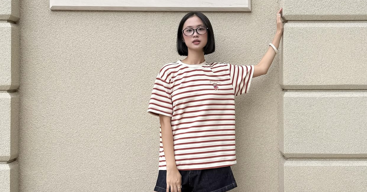 Áo kẻ ngang quen thuộc trở thành tâm điểm của giới trẻ