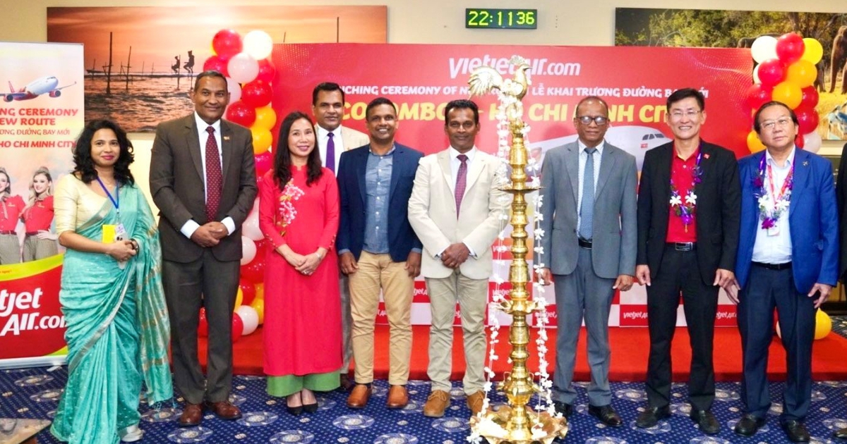 Vietjet khai trương đường bay thẳng Colombo - TP.HCM, mở lối đến đảo quốc Sri Lanka
