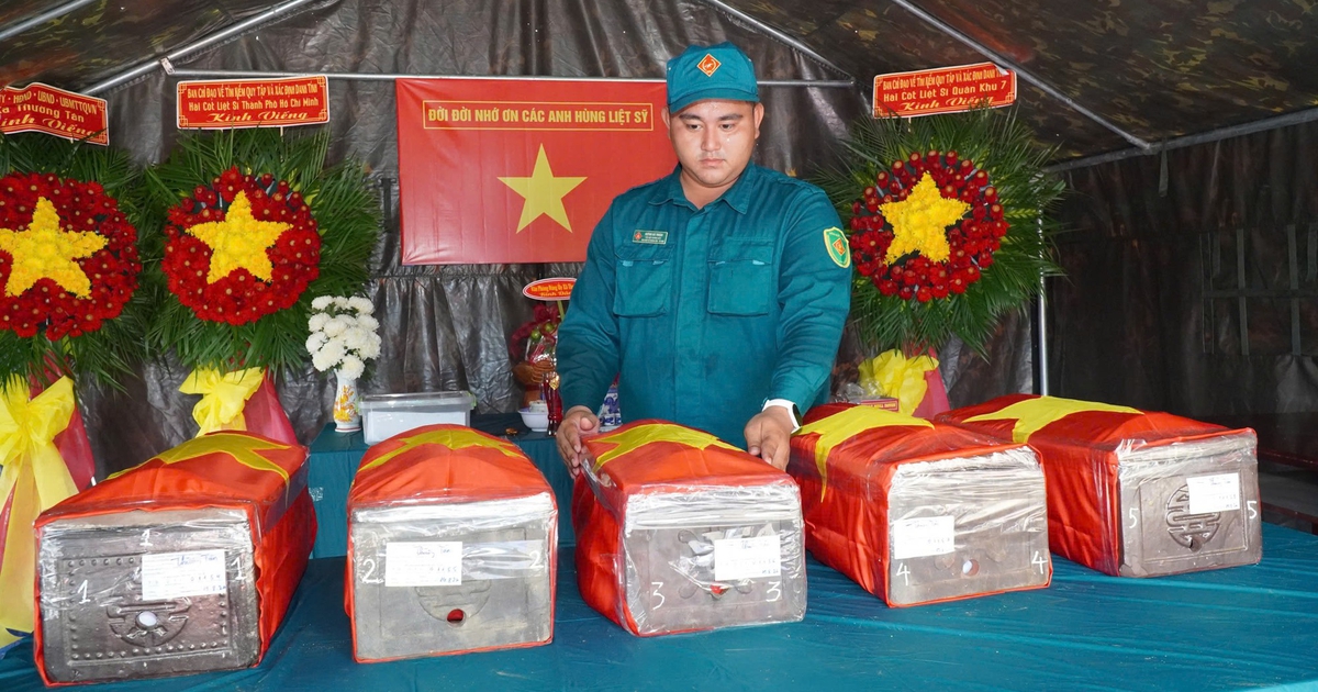 Quy tập thêm nhiều hài cốt liệt sĩ ở Thường Tân và công viên Lê Thị Riêng