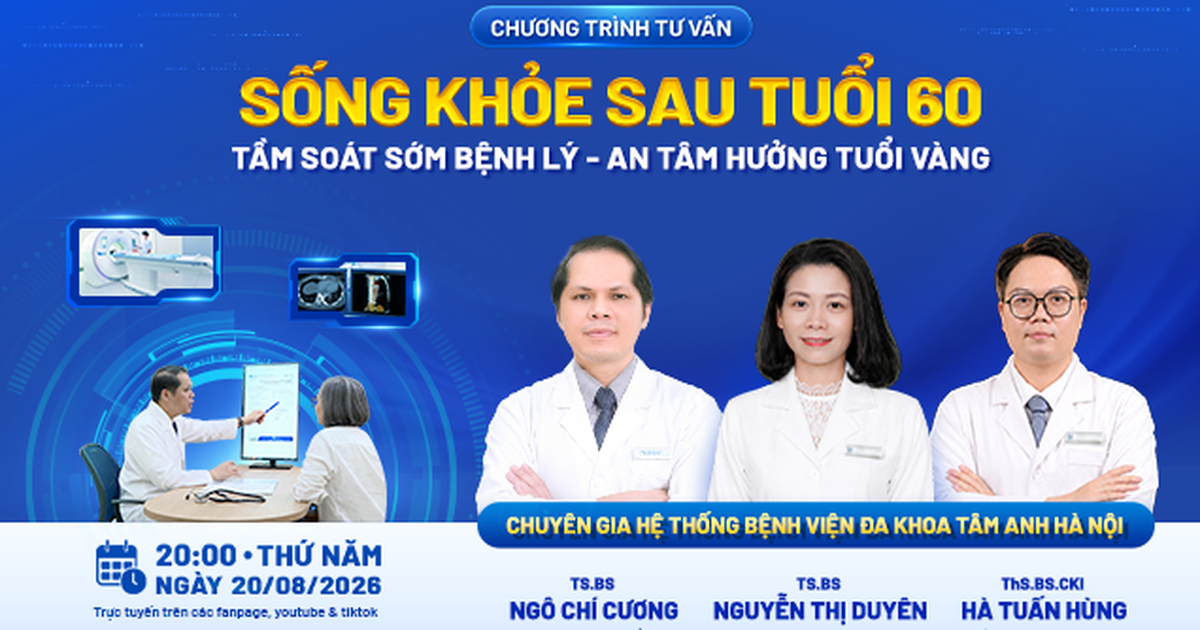 Tư vấn sức khỏe: Sau tuổi 60, tầm soát gì để sống khỏe, an tâm tuổi vàng?