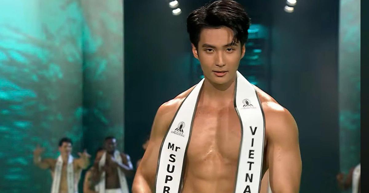 Chàng trai mang 2 dòng máu Việt - Hàn trượt top 10 Nam vương Siêu quốc gia
