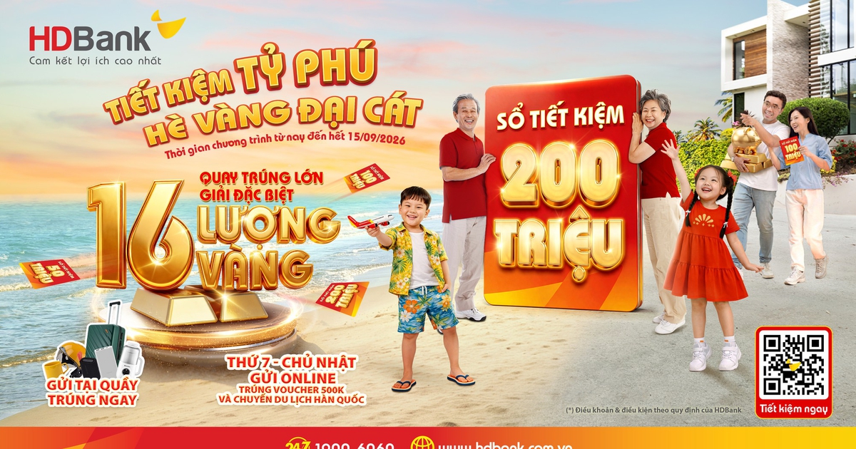 Đếm ngược đến 25.8, HDBank sắp gọi tên chủ nhân sổ tiết kiệm 200 triệu đồng