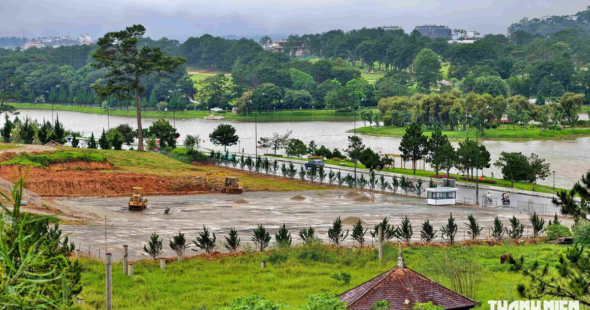 Khu đất vàng bên hồ Xuân Hương - Đà Lạt sắp thành bãi đậu xe tạm