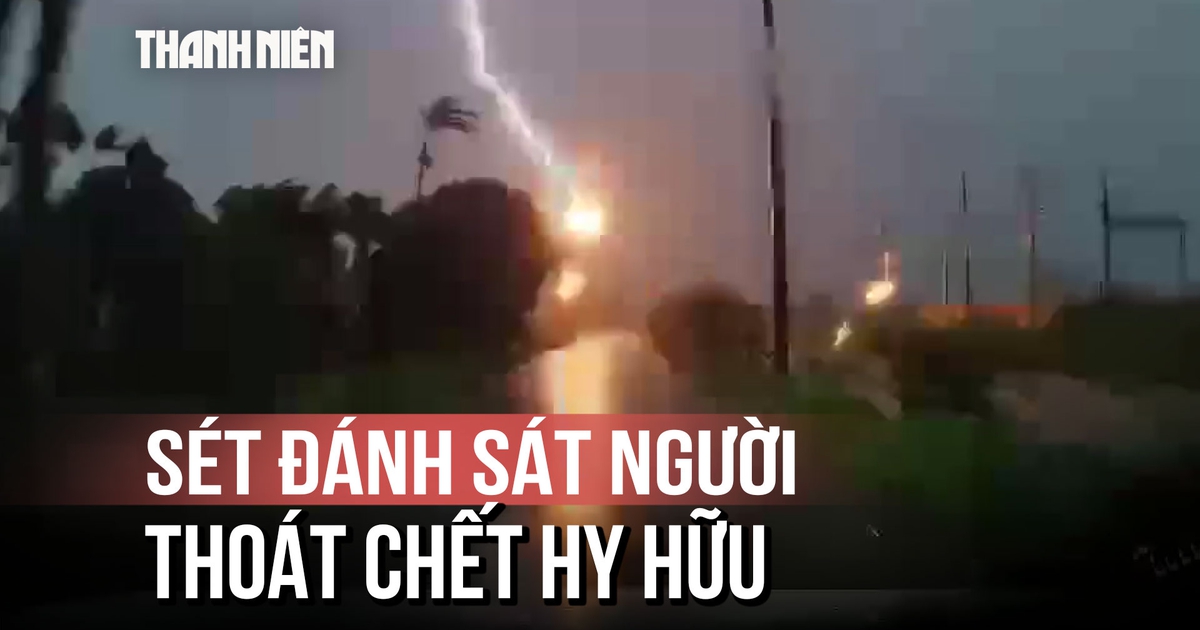 Người đàn ông thoát chết khi tia sét đánh sát người