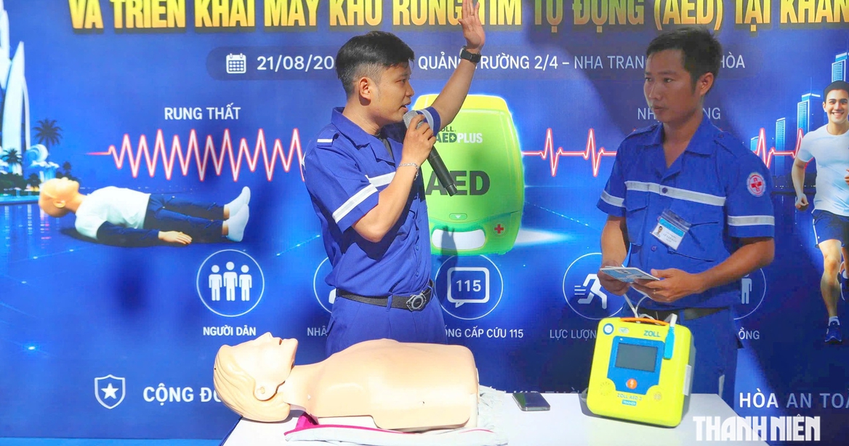 Dọc biển Nha Trang sẽ được trang bị máy khử rung tim tự động
