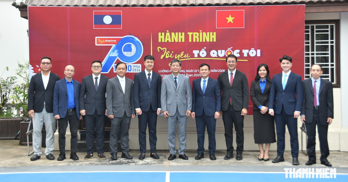 Hoạt động đầu tiên của đoàn Hành trình ‘Tôi yêu Tổ quốc tôi’ tại Lào