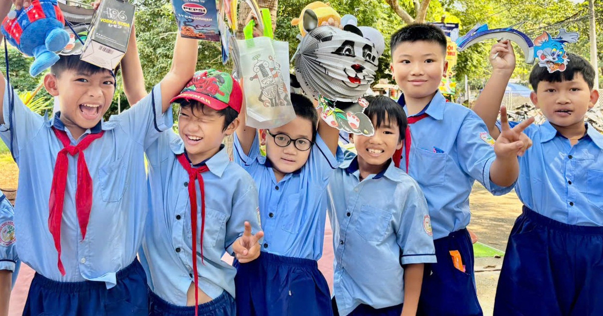 Trung thu đến sớm với hàng trăm trẻ em ở Cần Giờ