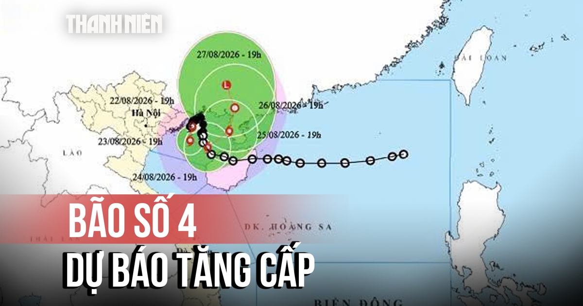 Bão số 4 cách Quảng Ninh khoảng 110 km