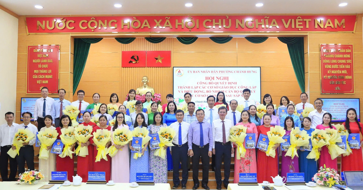 Một phường của TP.HCM giảm 8 trường và 14 hiệu trưởng, hiệu phó sau sắp xếp