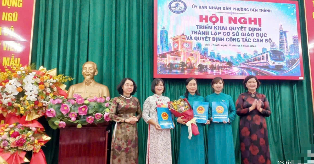 TP.HCM: Trường THCS Nguyễn Du, P.Bến Thành sáp nhập với Trường Đồng Khởi, có hiệu trưởng mới