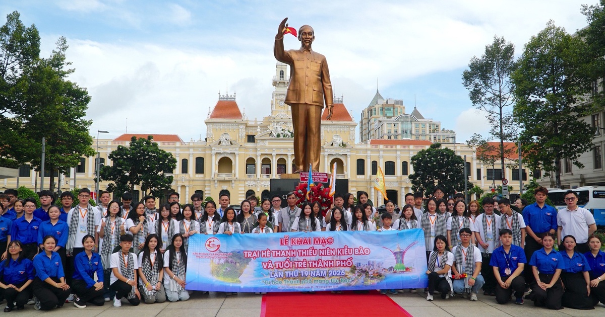 50 thanh thiếu niên kiều bào từ khắp 5 châu về TP.HCM tham gia trại hè