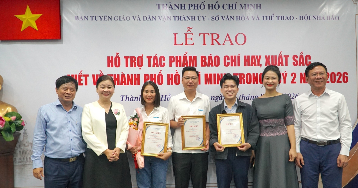 Báo Thanh Niên có 6 tác phẩm hay, xuất sắc được TP.HCM khen thưởng