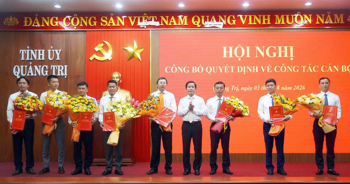 Quảng Trị điều động, bổ nhiệm 8 lãnh đạo ban quản lý dự án và địa phương