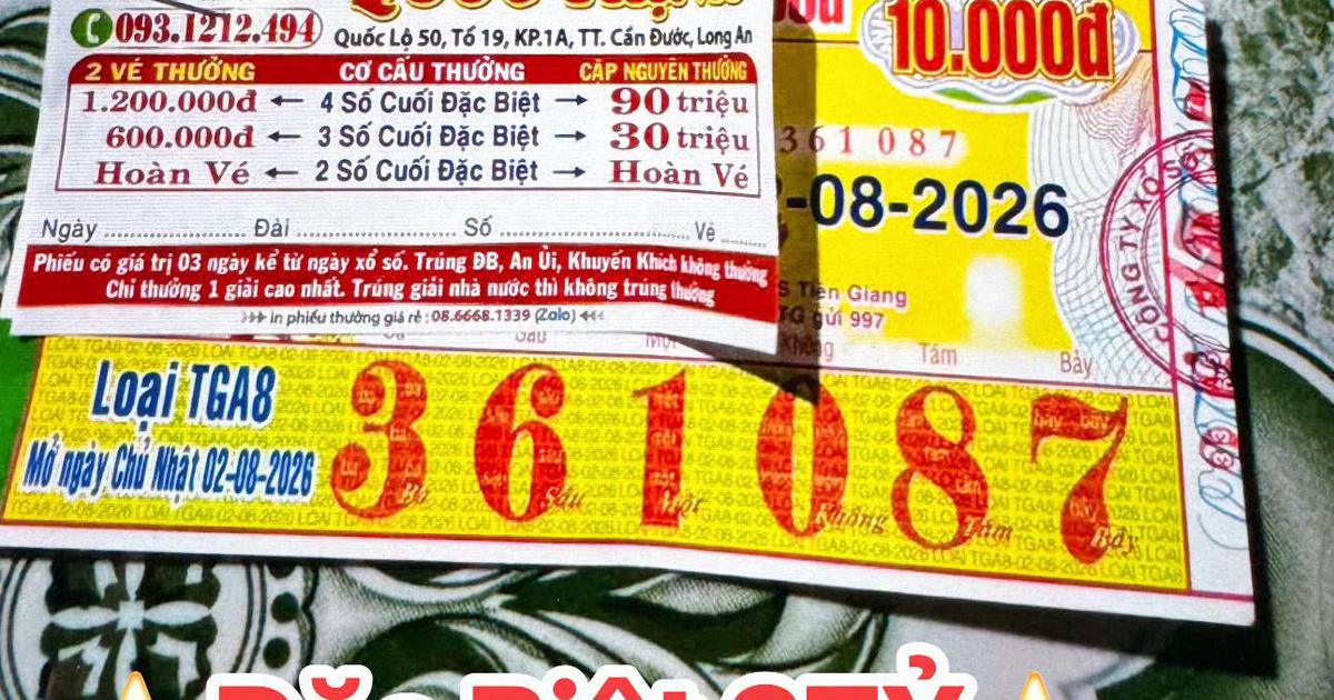 Mua tờ vé số dãy ngẫu nhiên, người phụ nữ trúng độc đắc xổ số miền Nam