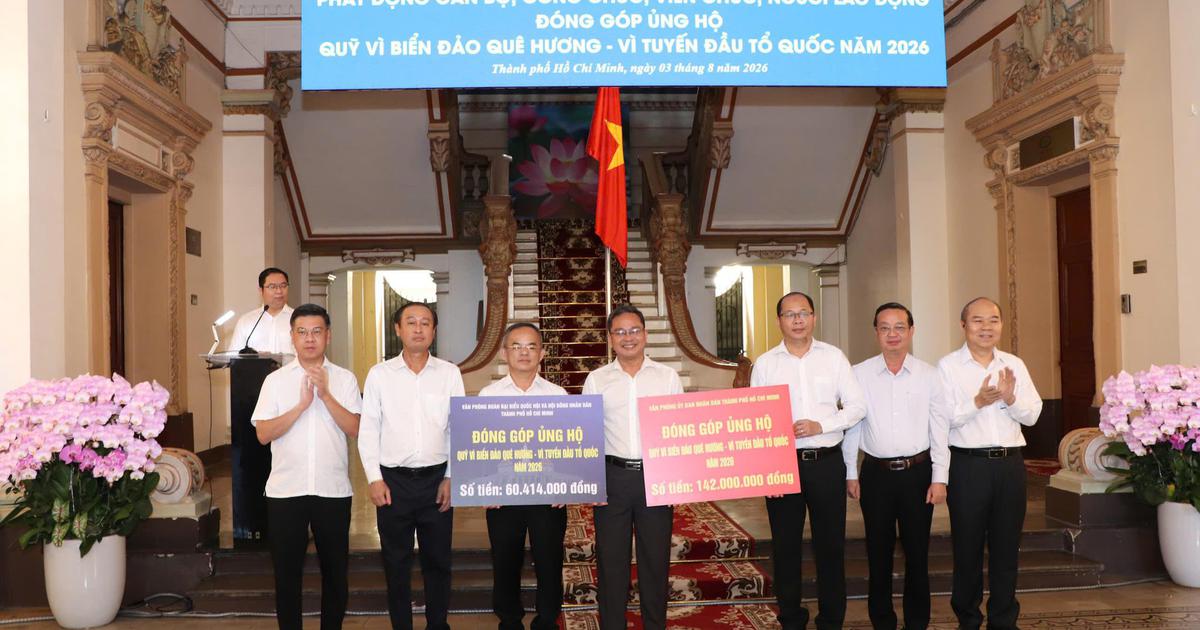 TP.HCM: Hơn 230 triệu đồng ủng hộ quân dân vùng biển, đảo, biên giới