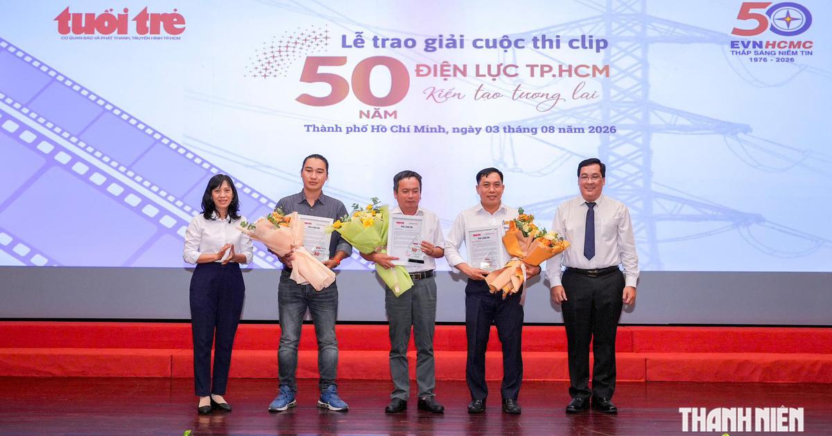 EVNHCMC trao giải cuộc thi video clip '50 năm Điện lực TP.HCM - kiến tạo tương lai'