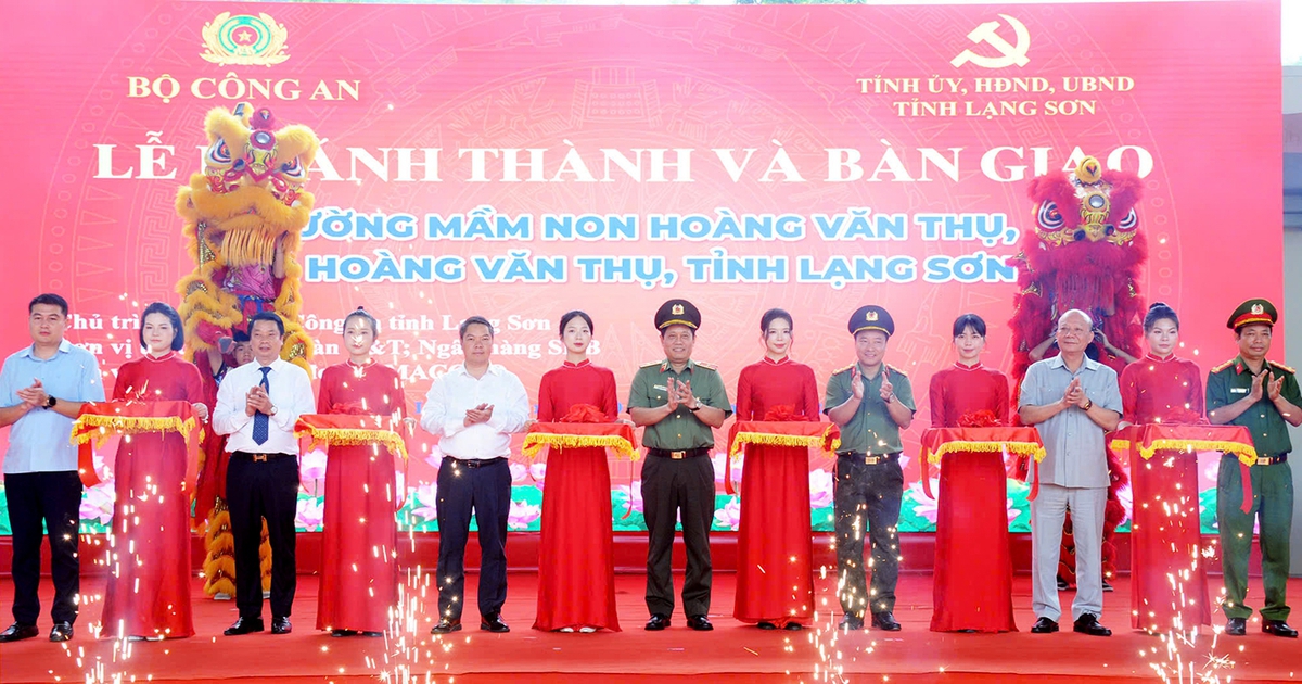 T&T Group và SHB đồng hành cùng Bộ Công an xây trường mầm non tại Lạng Sơn
