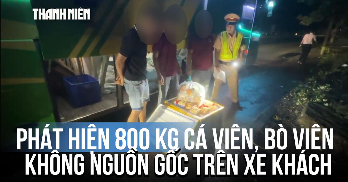 Phát hiện hơn 800 kg cá viên, bò viên không nguồn gốc trên xe khách
