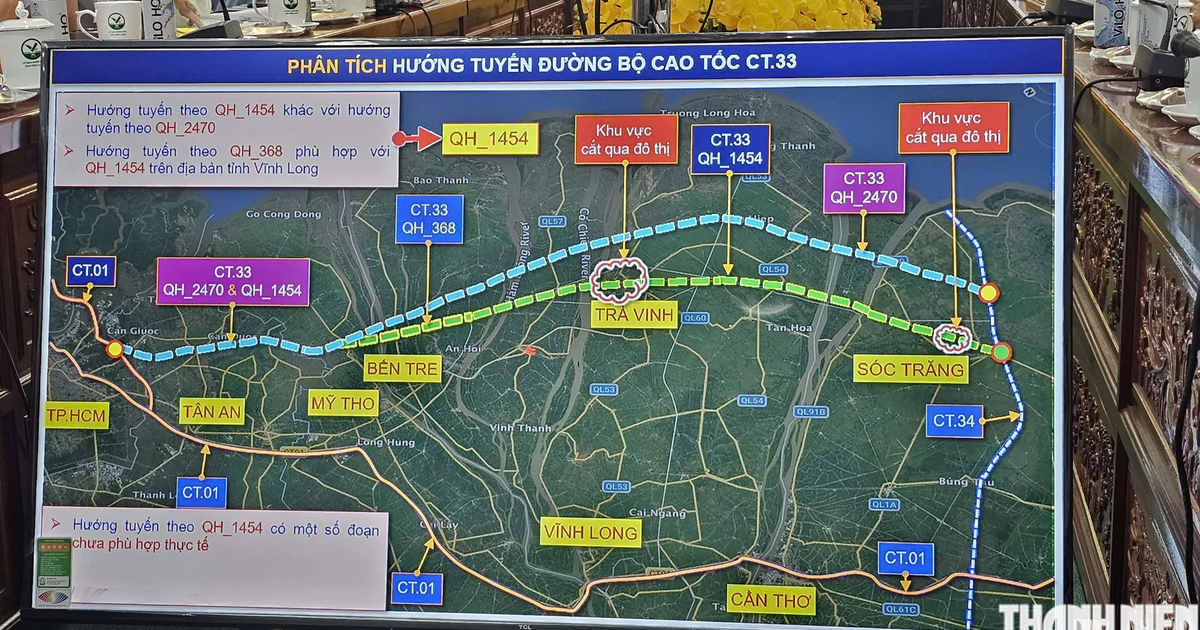 Vĩnh Long đề xuất bổ sung 29.000 tỉ, xin giao quyền triển khai cao tốc CT.33