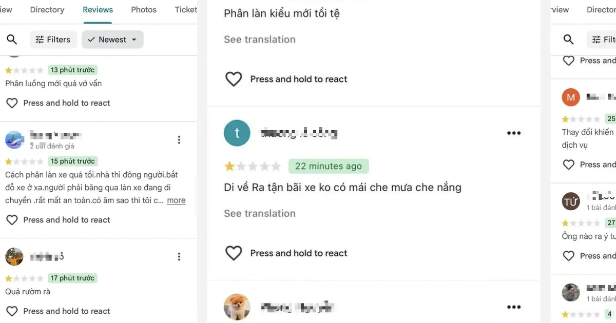 Nội Bài hứng 'bão 1 sao' vì phân làn, khách phải đi bộ dưới mưa bắt xe