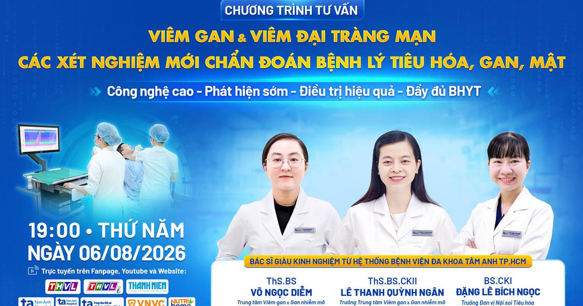 Viêm gan, viêm đại tràng mạn, xét nghiệm mới chẩn đoán bệnh tiêu hóa, gan, mật