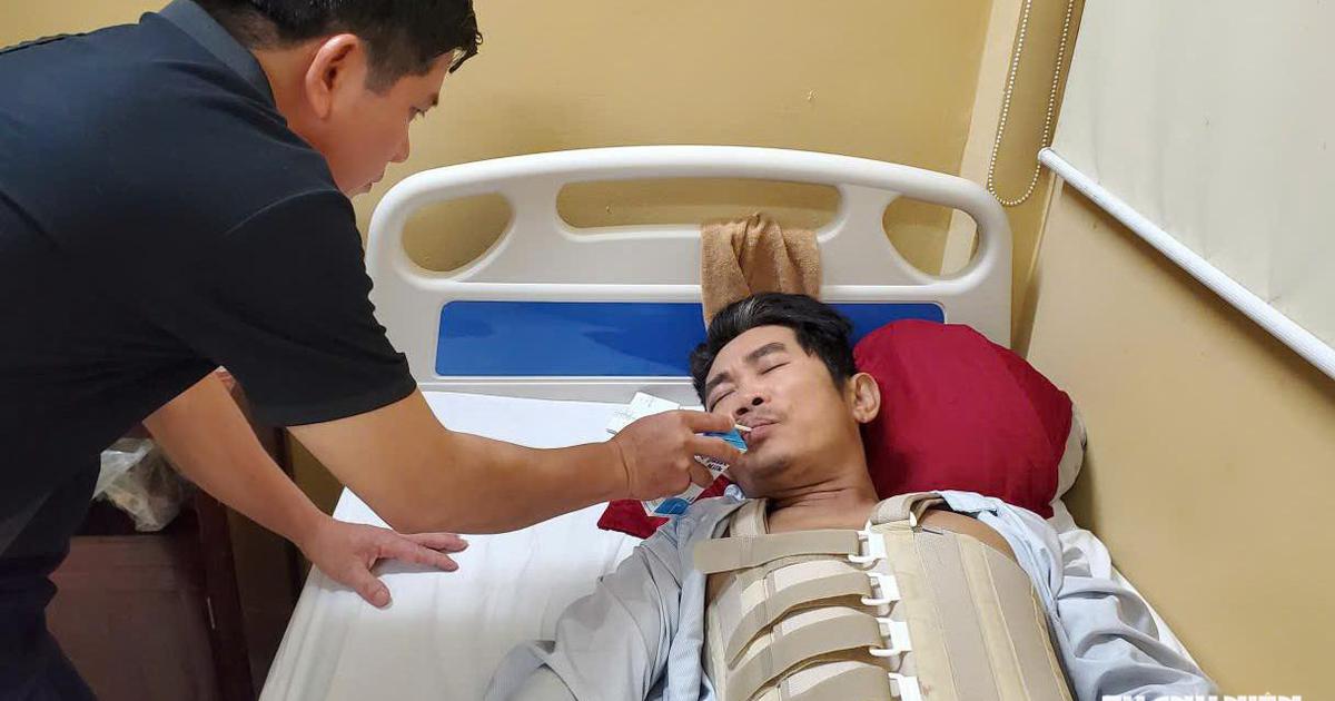 Gia đình anh phụ hồ hai vợ chồng nằm 2 bệnh viện