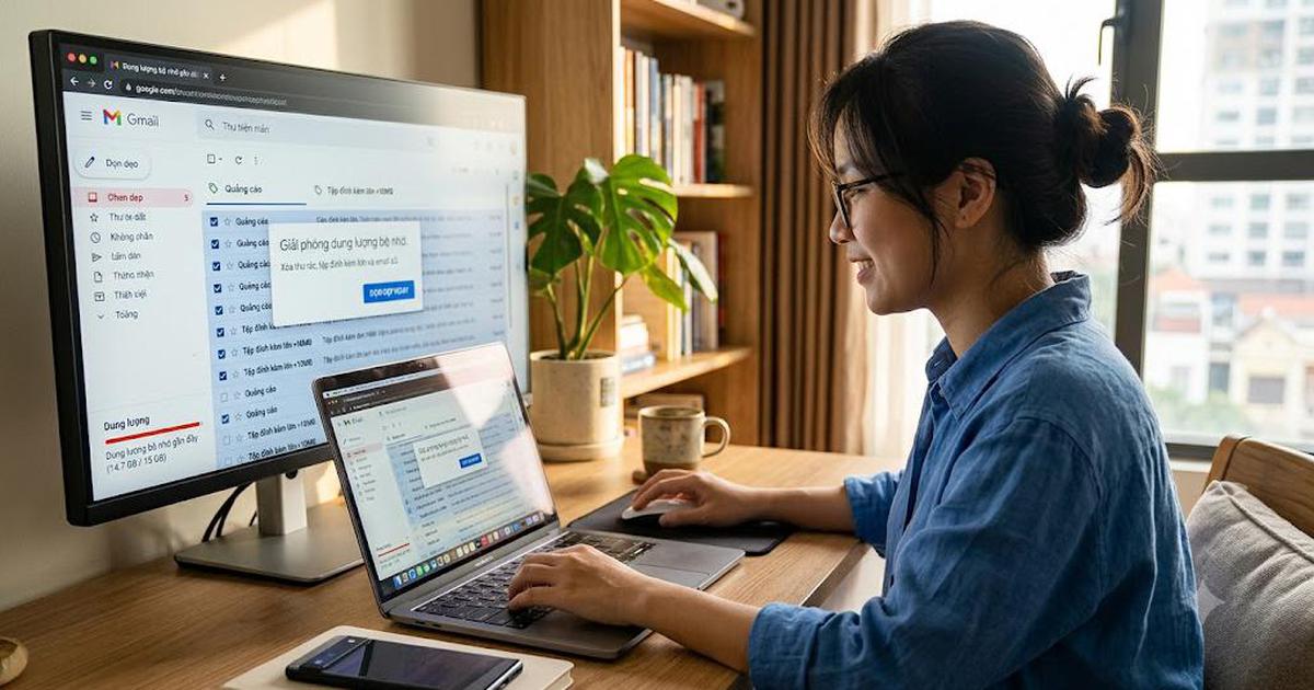 Cách giúp giải phóng hàng GB dung lượng Gmail
