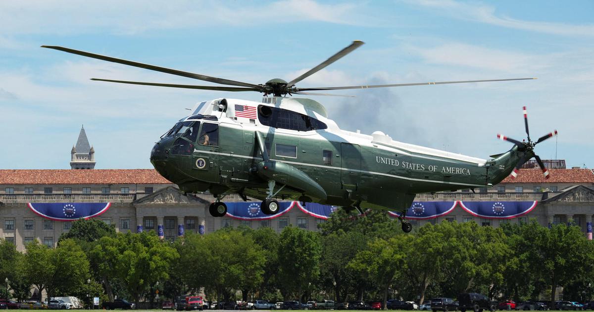 Mỹ điều tra vụ máy bay cất cánh gần trực thăng chở Tổng thống Trump