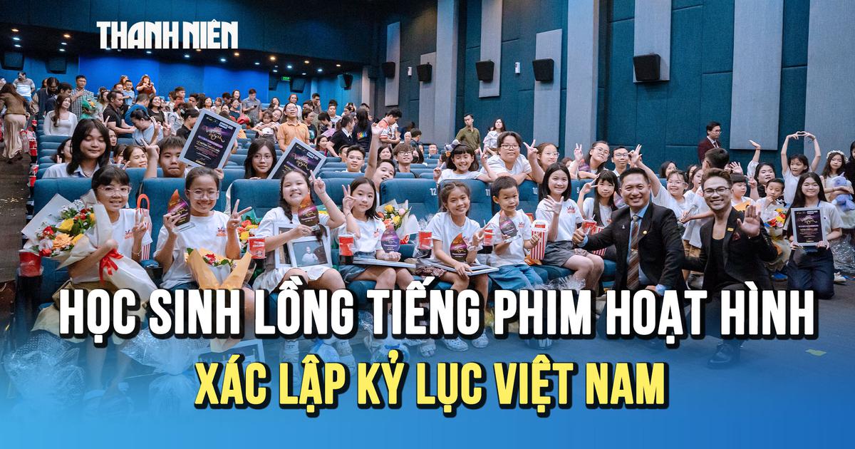 Học sinh lồng tiếng phim hoạt hình chiếu rạp, sân chơi xác lập Kỷ lục Việt Nam