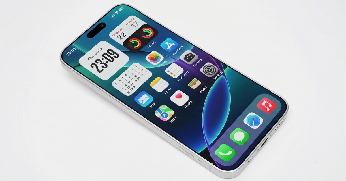 Lộ thông tin Apple sẽ tăng kích thước màn hình cho iPhone 20 Pro